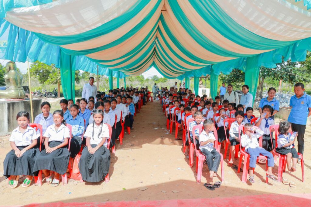 Build the School Cambodia groundbreaking ceremony at Prekyang Primary School