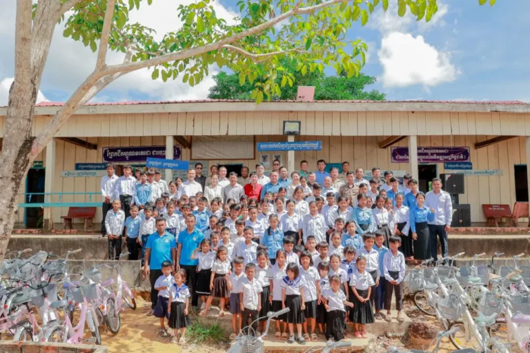 Educational Support Cambodia – Sao Sary Foundation 2024 Impact Report with bicycles, uniforms, and school supplies for rural students